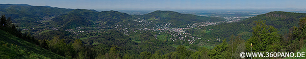 360° Animation: bitte klicken! 5.6 Gigapixel Panorama Baden-Baden