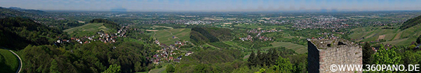360° Animation: bitte klicken! 8.5 Gigapixel Panorama von Bühl