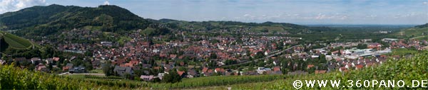 360° Animation: bitte klicken! 2.0 Gigapixel Panorama von Kappelrodeck